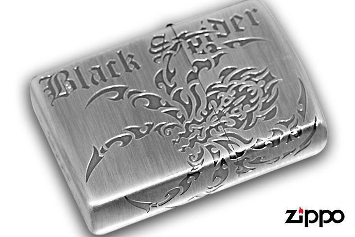 Zippo ジッポー ブラック&シルバー スパイダー