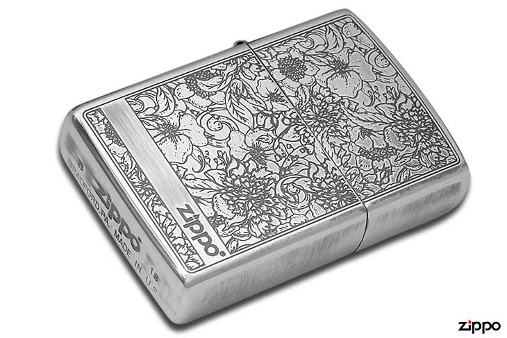 Zippo ジッポー Peony ピオニー SV メール便可