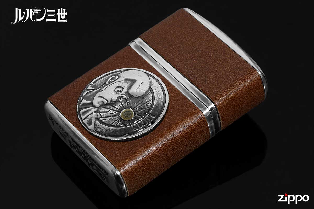 Zippo ジッポー ルパン三世 アニメ キャラ 革巻き 牛革 ヴィンテージ・スタイル LUPIN THE THIRD Vintage Style ルパン オフィシャルライセンス品 80202