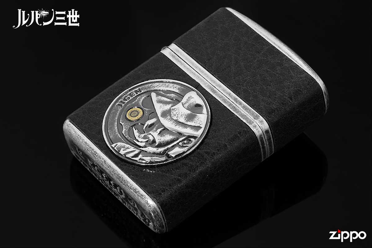Zippo ジッポー ルパン三世 アニメ キャラ 革巻き 牛革 ヴィンテージ・スタイル LUPIN THE THIRD Vintage Style 次元 オフィシャルライセンス品 80203