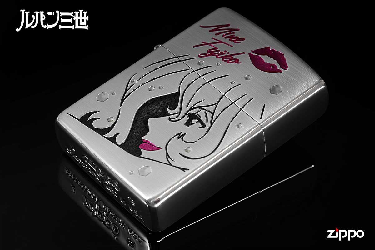 Zippo ジッポー ルパン三世 アニメ キャラ 不二子 After shower 銀メッキ オフィシャルライセンス品 80201